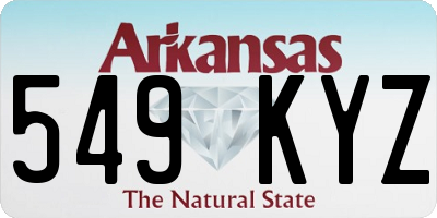 AR license plate 549KYZ