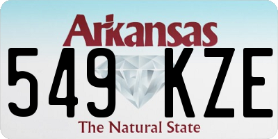 AR license plate 549KZE