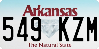 AR license plate 549KZM