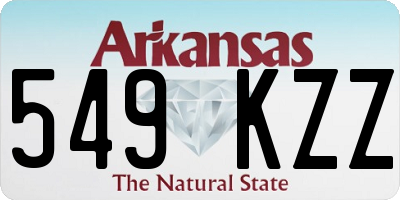 AR license plate 549KZZ