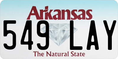 AR license plate 549LAY
