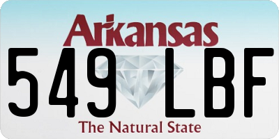 AR license plate 549LBF