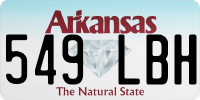 AR license plate 549LBH
