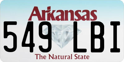 AR license plate 549LBI