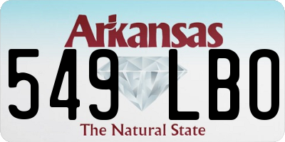 AR license plate 549LBO