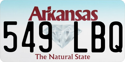 AR license plate 549LBQ