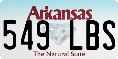 AR license plate 549LBS