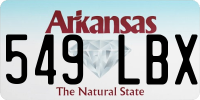 AR license plate 549LBX