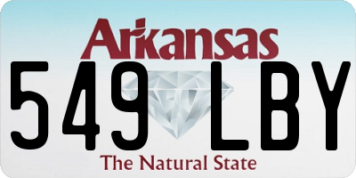AR license plate 549LBY