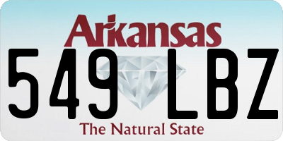 AR license plate 549LBZ