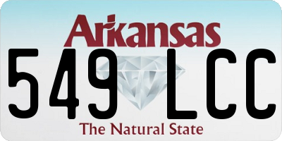 AR license plate 549LCC