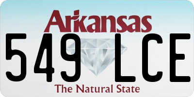 AR license plate 549LCE