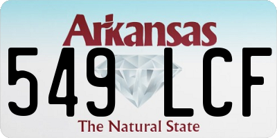 AR license plate 549LCF