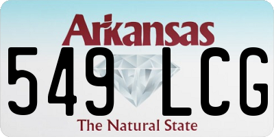 AR license plate 549LCG