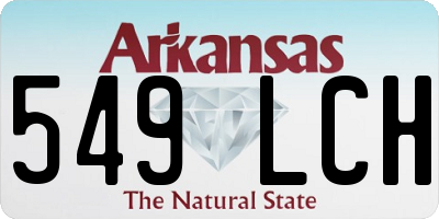 AR license plate 549LCH