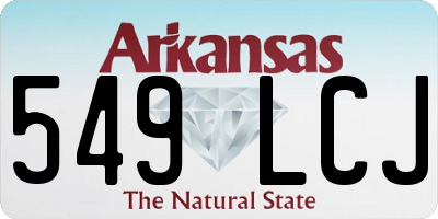 AR license plate 549LCJ
