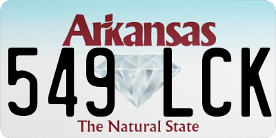 AR license plate 549LCK