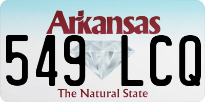 AR license plate 549LCQ