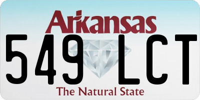 AR license plate 549LCT