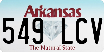 AR license plate 549LCV