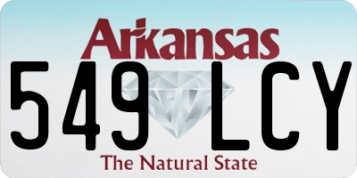 AR license plate 549LCY