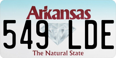 AR license plate 549LDE