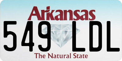 AR license plate 549LDL