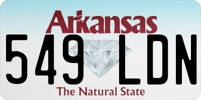 AR license plate 549LDN