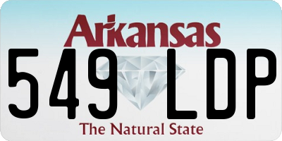 AR license plate 549LDP
