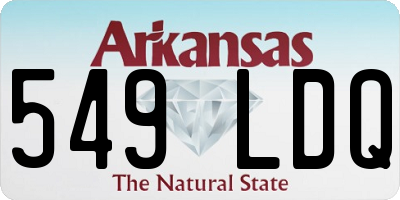 AR license plate 549LDQ