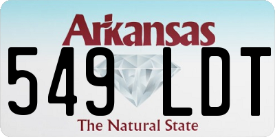 AR license plate 549LDT