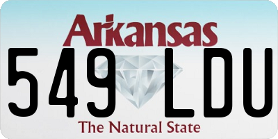 AR license plate 549LDU