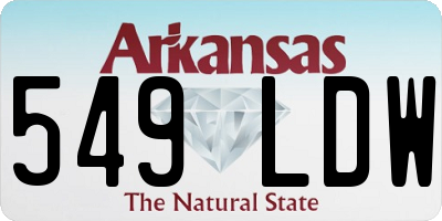 AR license plate 549LDW