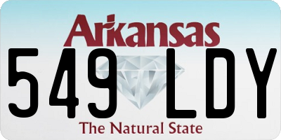 AR license plate 549LDY