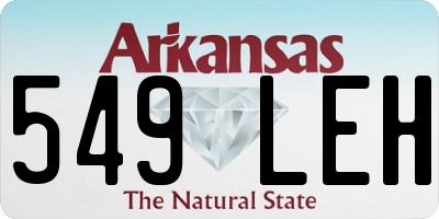 AR license plate 549LEH