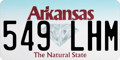 AR license plate 549LHM