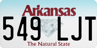 AR license plate 549LJT