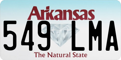 AR license plate 549LMA