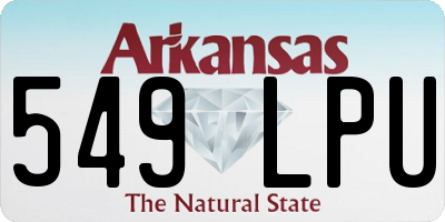 AR license plate 549LPU