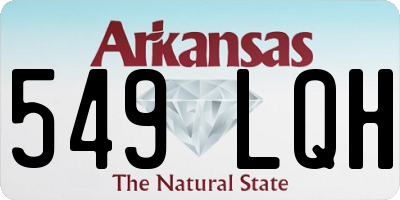 AR license plate 549LQH