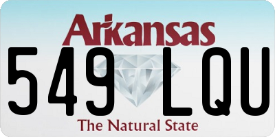 AR license plate 549LQU