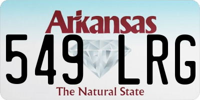 AR license plate 549LRG