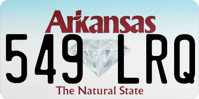 AR license plate 549LRQ