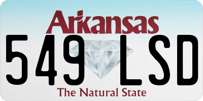 AR license plate 549LSD