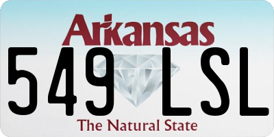 AR license plate 549LSL