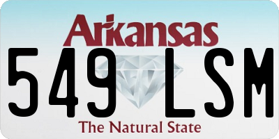 AR license plate 549LSM