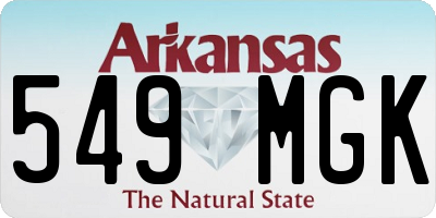 AR license plate 549MGK