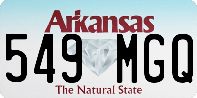 AR license plate 549MGQ