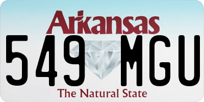 AR license plate 549MGU