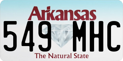 AR license plate 549MHC